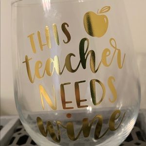 Teacher Wine Glass